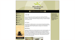 Desktop Screenshot of mandarinmassage.com